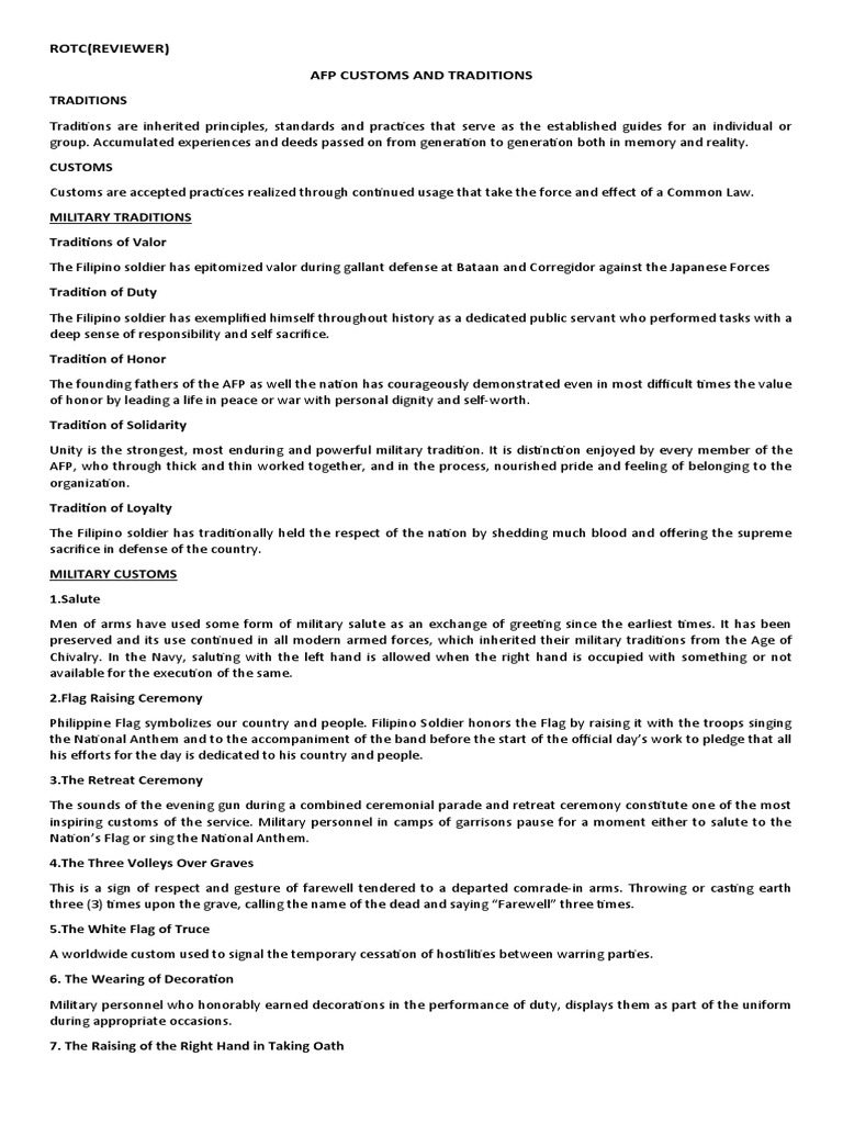 AFP Customs and Traditions Overview | PDF | Malware | Computer Security