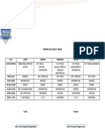 Horario de Clases 5