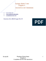 SCPH 3 Chap 4 Loxydation Du Fer Et de Laluminium