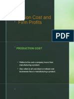 Production Cost and Firm Profits