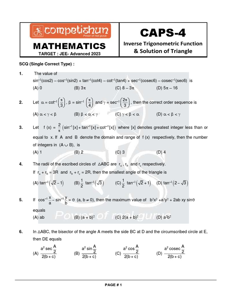 Caps 4 PDF Trigonometric Functions Function (Mathematics)