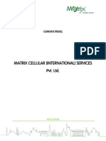 Matrix Cellular (International) Services Pvt. LTD.: Company Profile