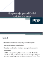 Njegovanje Porodičnih I Rodbinskih Veza 9.raz.