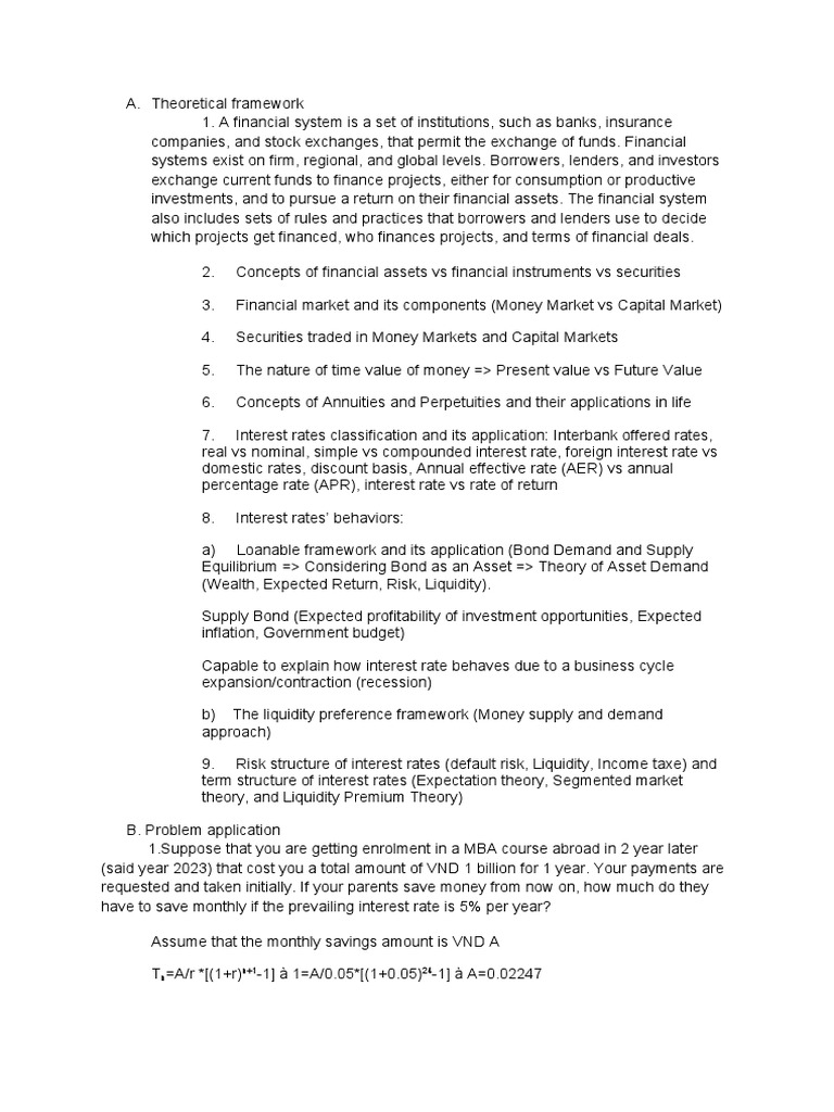 Principle of finance pdf interest interest rates