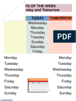 Days of The Week Worksheet Order
