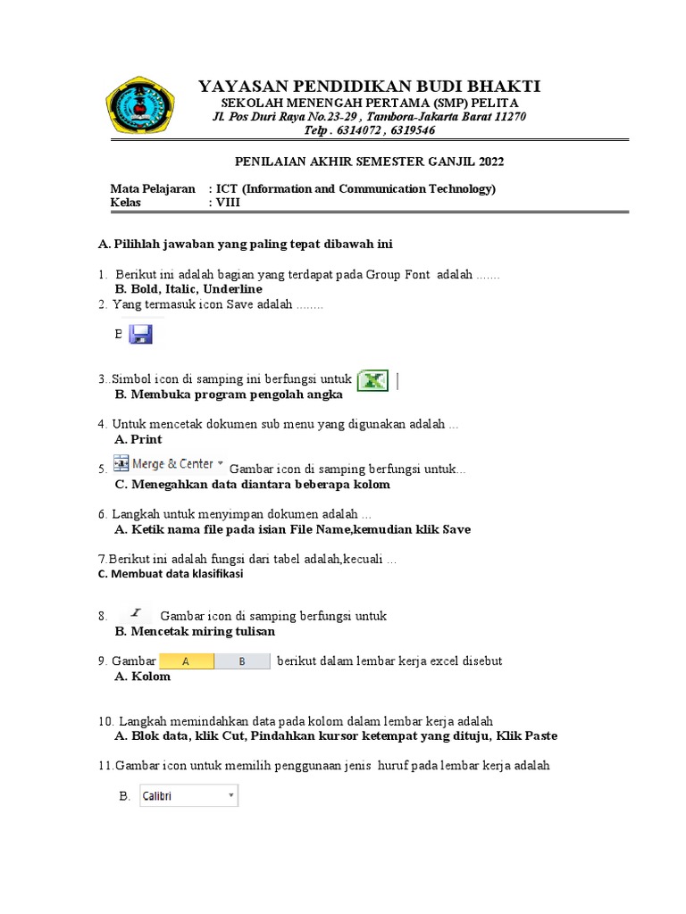 Panduan Dasar Microsoft Excel Untuk Smp Pdf