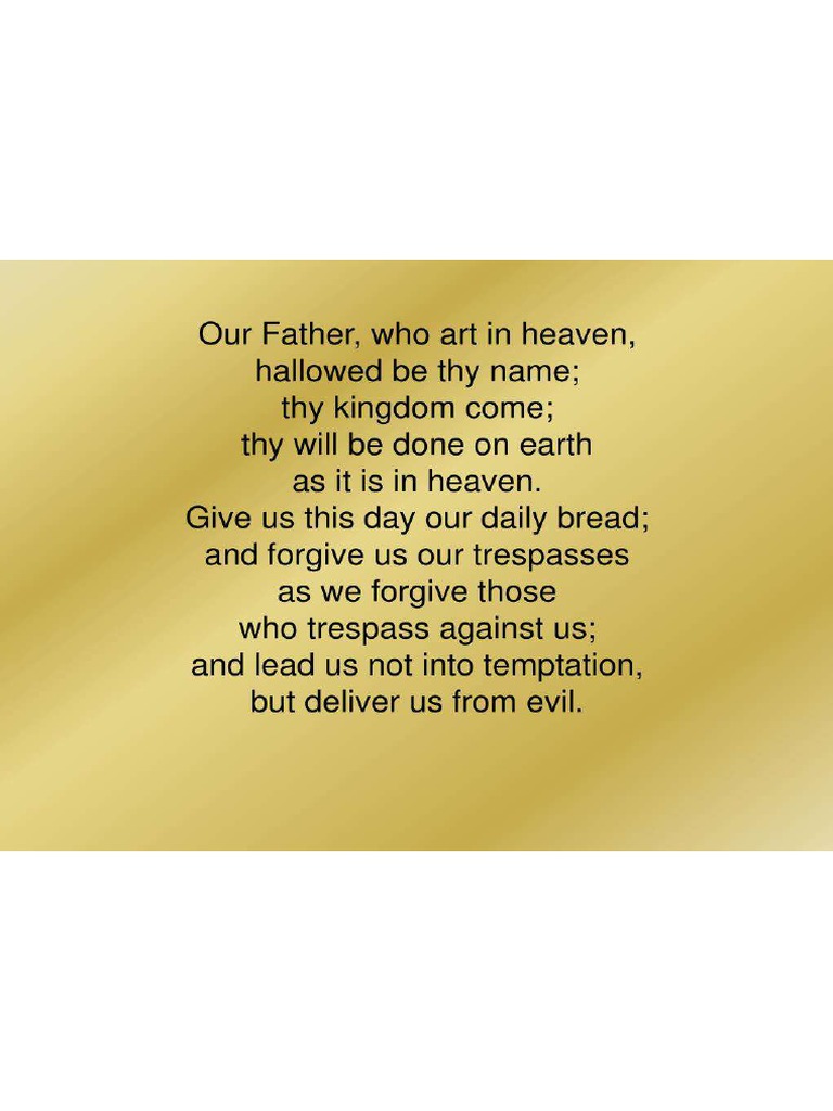 The Lord's Prayer PDF