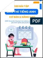 180 BÀI TẬP CÁC THÌ TIẾNG ANH