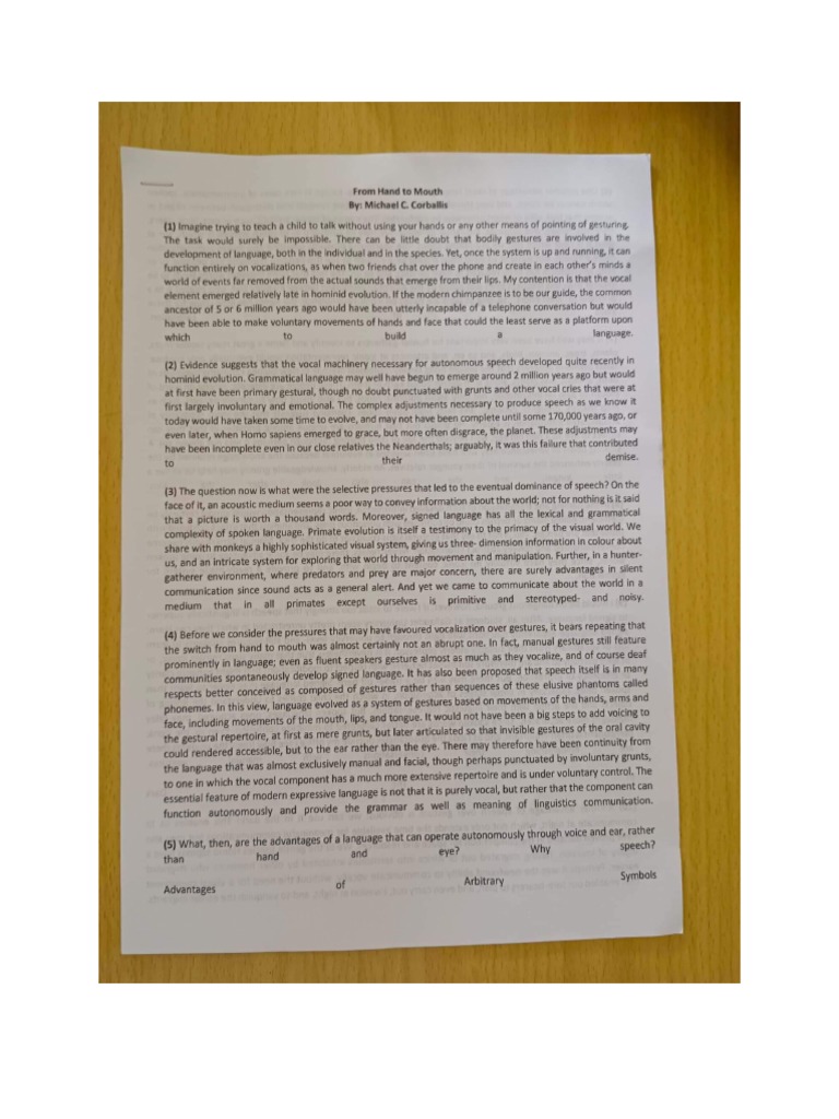 From Hand To Mouth PDF