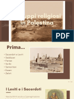 I Gruppi Religiosi in Palestina