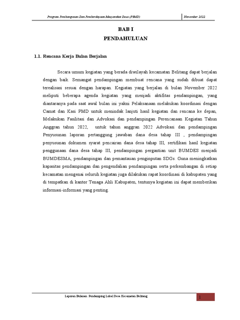 Laporan Narasi | PDF