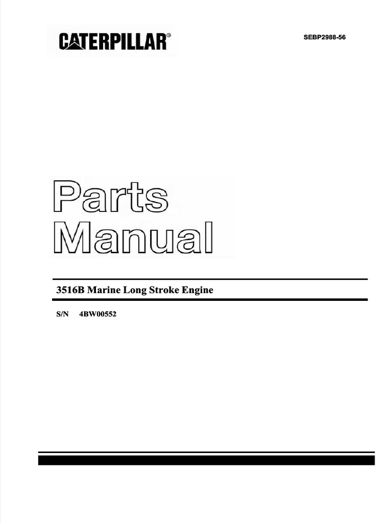 PDF Cat 3516b Parts Catalogue Compress PDF