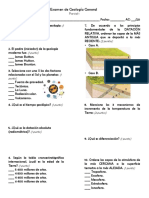 Examen de Geología General: (1 Punto)