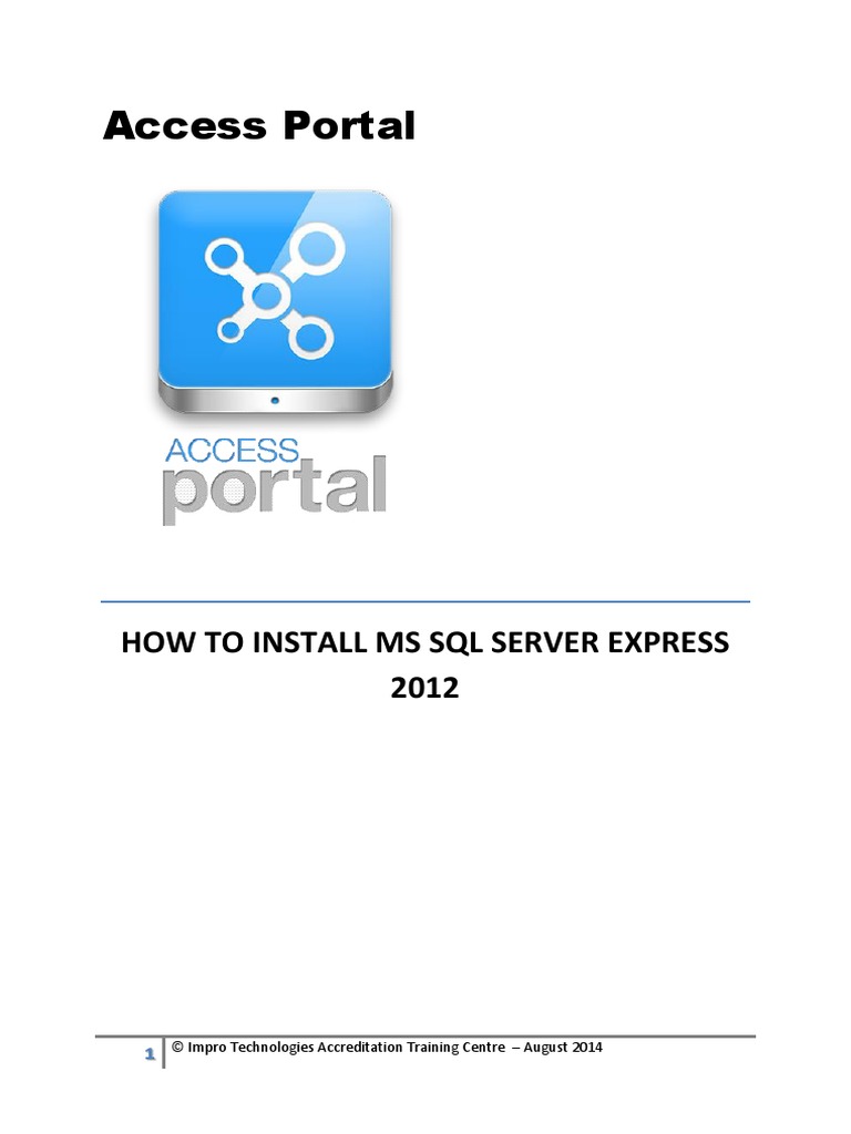 Installing sql server 2012 express pdf microsoft sql server port