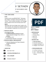 Putih Minimalis CV Kerja Start Up Teknologi Resume