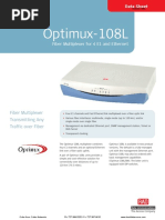 Optimux-108L: Fiber Multiplexer For 4 E1 and Ethernet