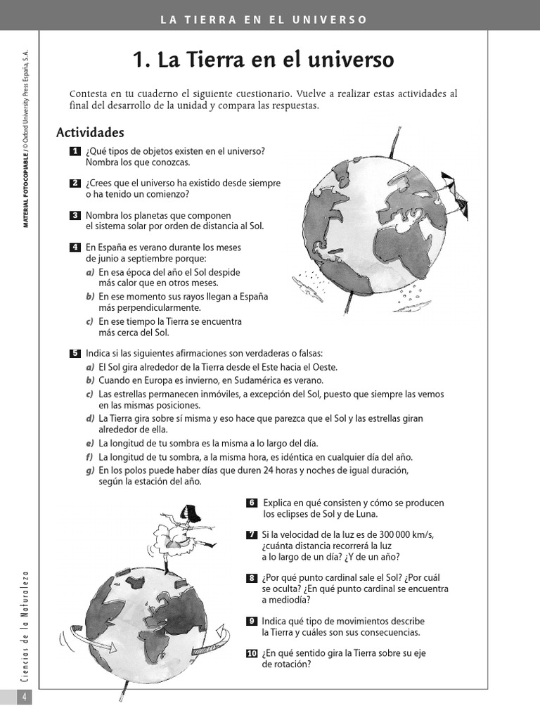 La Tierra y su lugar en el universo | PDF | Atmósfera | Agua