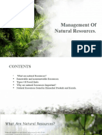 Management of Natural Resources PPT by Hafiz and Group
