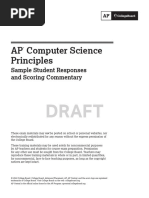 2022 AP Computer Science Principles Student Samples