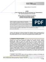 Saisine Relative Aux Polymères de Synthèse Intégrés Dans Les Produits Destinés À Finir Leur Vie Dans Les Sols Agricoles