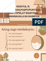 Modyul 11 Kasipaganpagpupunyagi Pagtitipidat Wastong Pamamahala Sa Naimpok