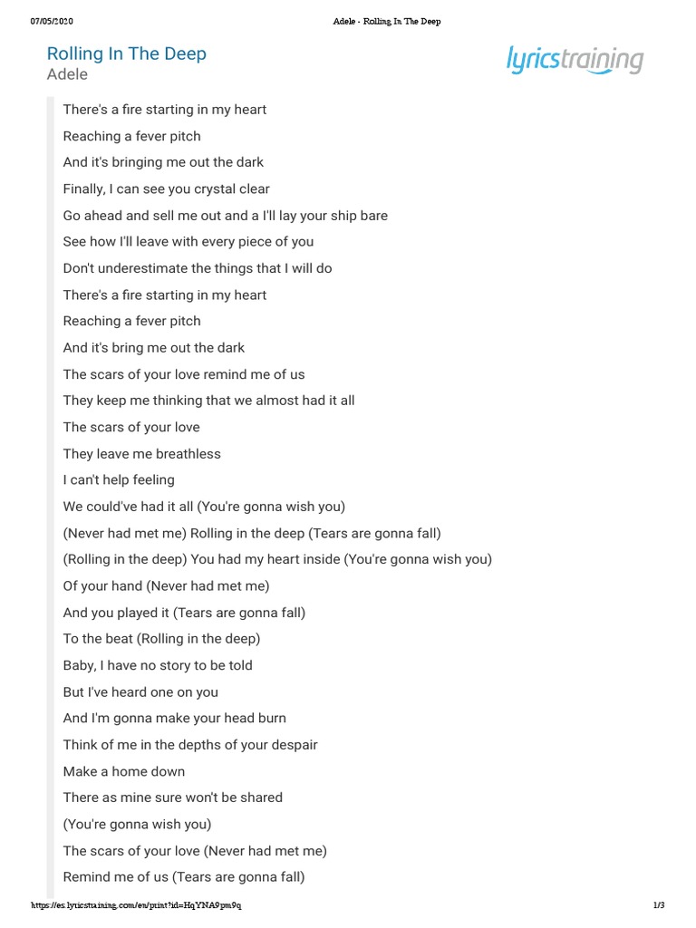 Adele - Rolling in The Deep | PDF