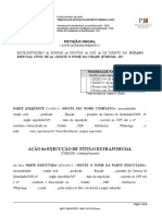 9.1 Execução Extrajudicial - CHEQUE - Inadimplemento