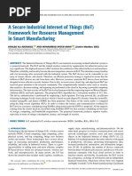 A Secure Industrial Internet of Things IIoT Framework For Resource Management in Smart Manufacturing