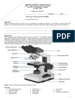 Lab Activity 1 Microscopy - Onsite