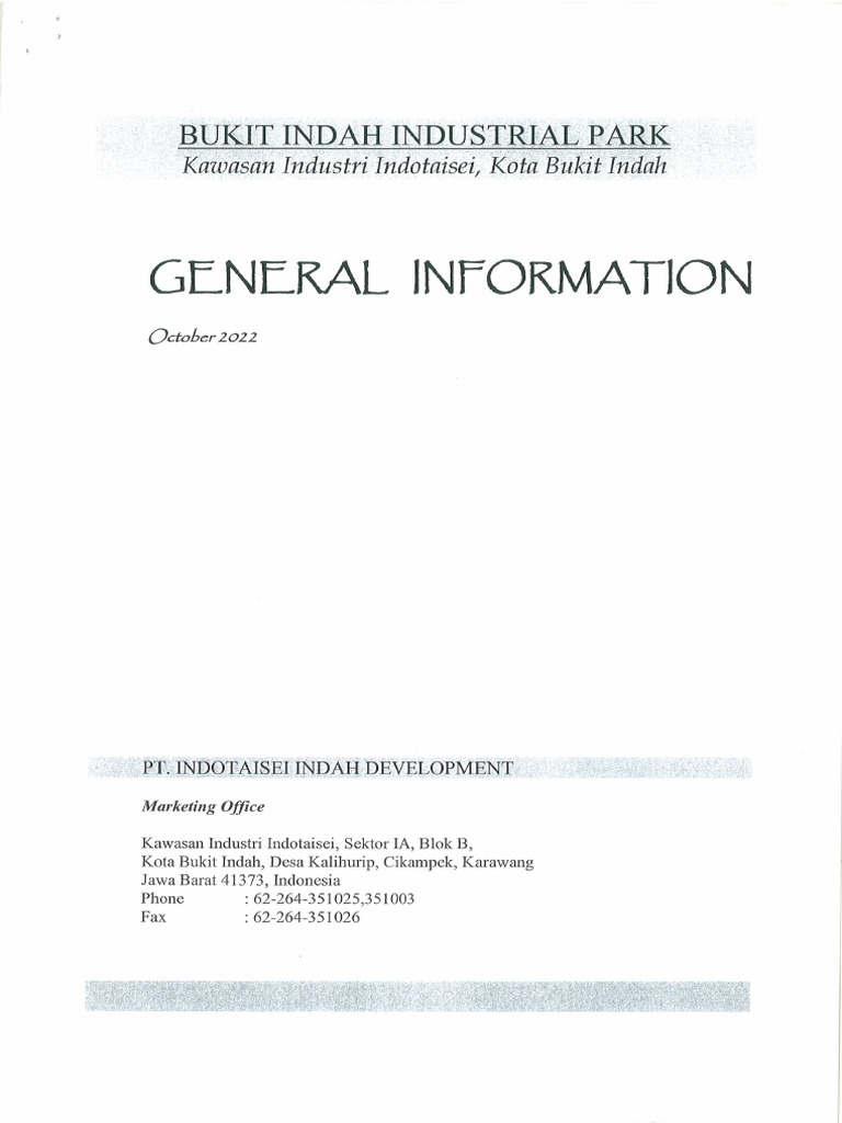 Kota Bukit Indah Industrial Park (BIIP) General Information | PDF