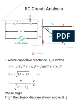 RC Circuit Analysis: Capacitive Reactance, Phase Angle, Power Factor & Waveforms