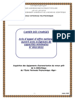 Cahier Des Charges Bibliotheque ENP
