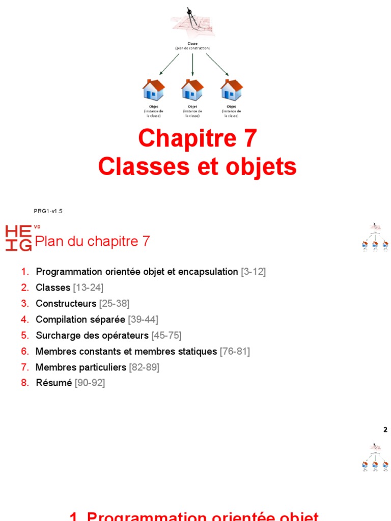 Classes et objets en POO | PDF | Classe (informatique) | Programmation