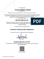 BN Certificate Flok107514600377