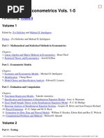Handbook of Econometrics Overview | PDF | Matrix (Mathematics