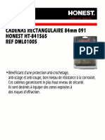 CADENAS RECTANGULAIRE 84mm 091 HONEST HT-841565 REF DML01005