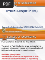 Hydraulics Lecture Part I (Introduction)