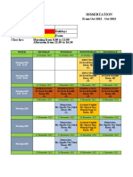 BSC17 Schedule