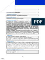 PROJETO DE EXTENSÃO I – GESTÃO DE SAÚDE PÚBLICA 2023 - PROGRAMA DE CONTEXTO À COMUNIDADE.
