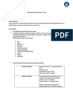 Advanced Python Training Content 2022