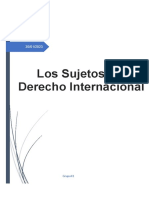 Sujetos Derecho Internacional