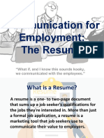 Resume Report