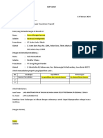 Surat Dukungan Penyediaan Properti