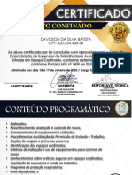 Curso Capacitação Supervisor Trabalhadores Espaços Confinados