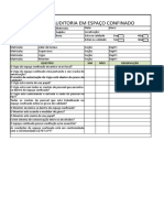 Checklist auditoria espaço confinado