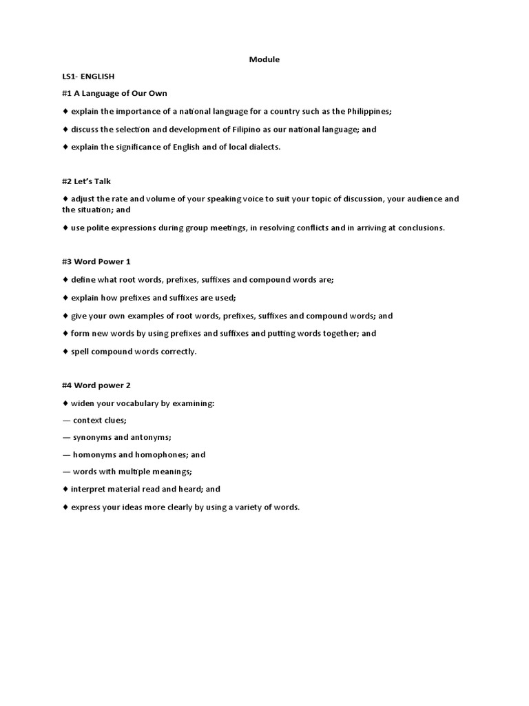 Modules titleALS PDF