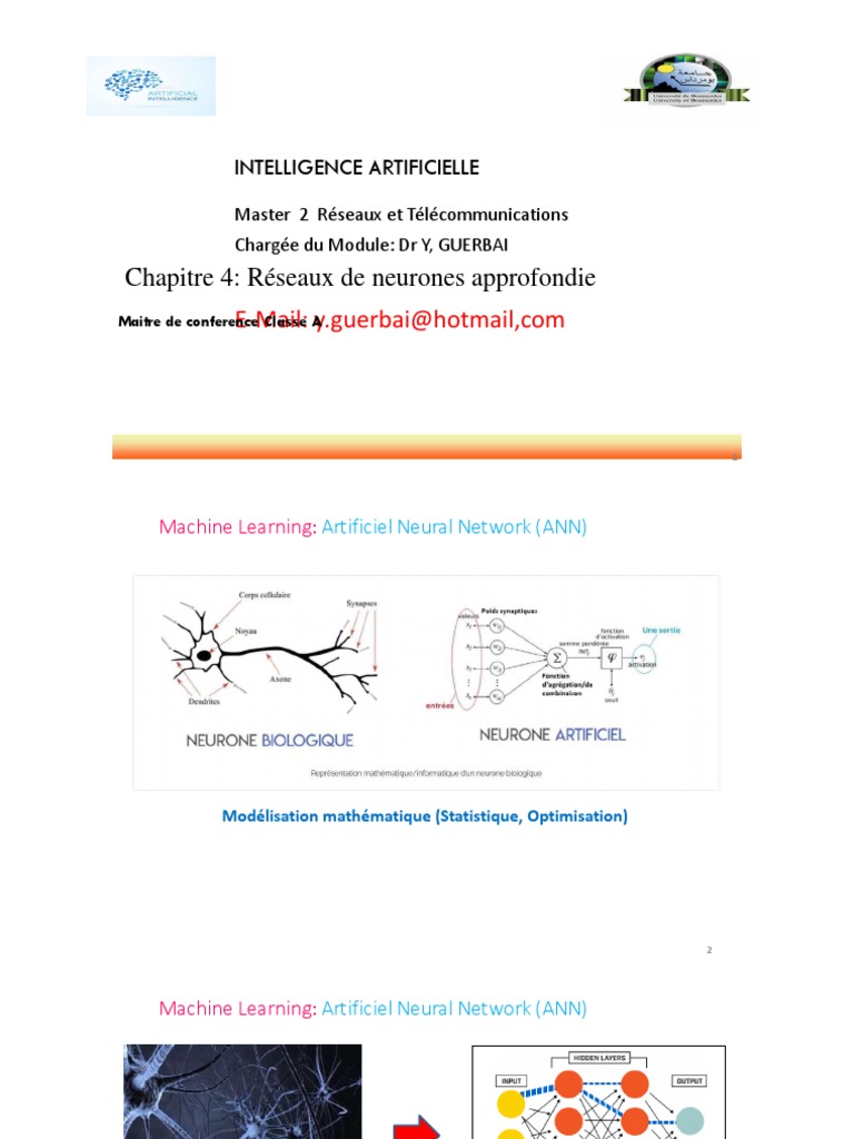 Réseaux de neurones et Deep Learning | PDF | Apprentissage automatique ...