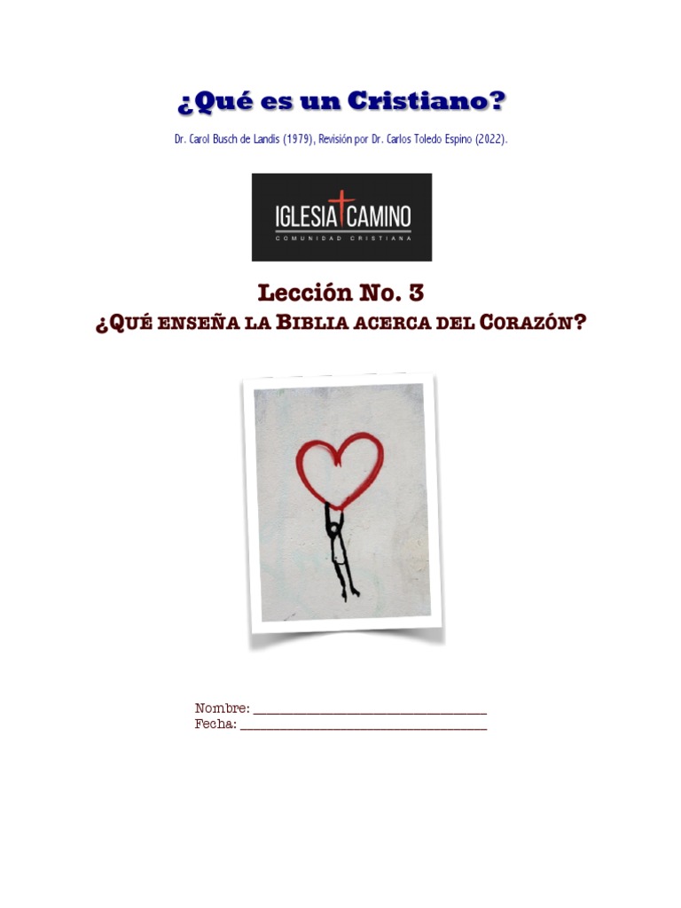 3a ¿Qué Dice La Biblia Acrca Del Corazón Camino 2022 | PDF | Pecado ...