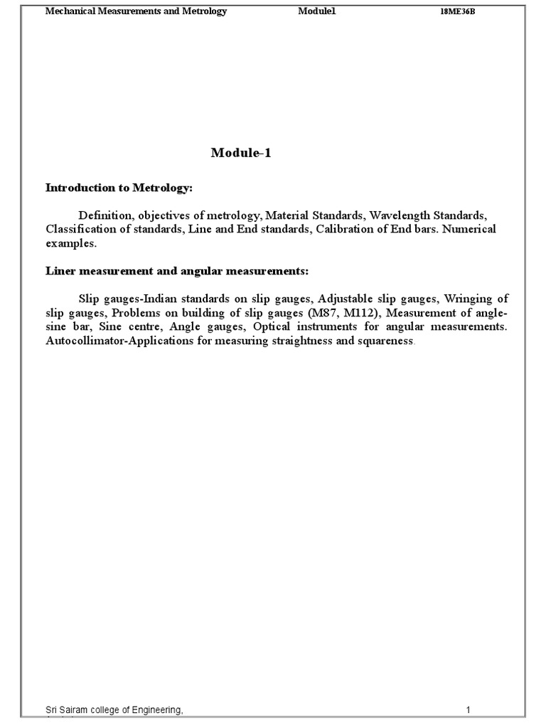 Measurement fundamentals an introduction to metrology standards