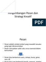 Pengembangan Pesan Dan Strategi Kreatif